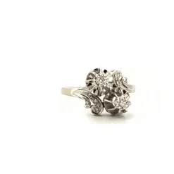 Bague Toi & Moi Or Blanc 18k & Diamants