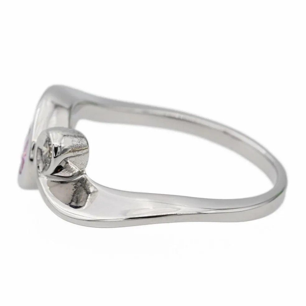 Bague Toi & Moi Or blanc Saphir