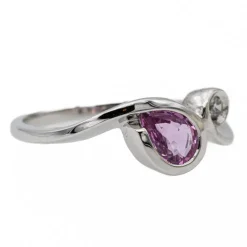 Bague Toi & Moi Or blanc Saphir