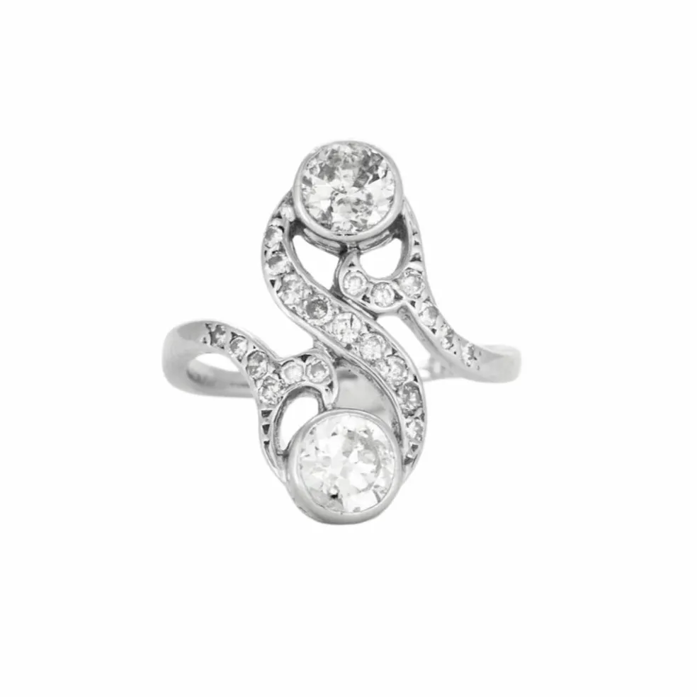 Bague toi & moi Or et Diamants