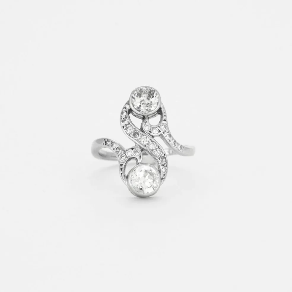Bague toi & moi Or et Diamants