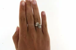 Bague Toi & Moi, Or gris, diamants