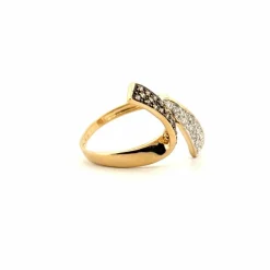Bague Toi & Moi or jaune diamants