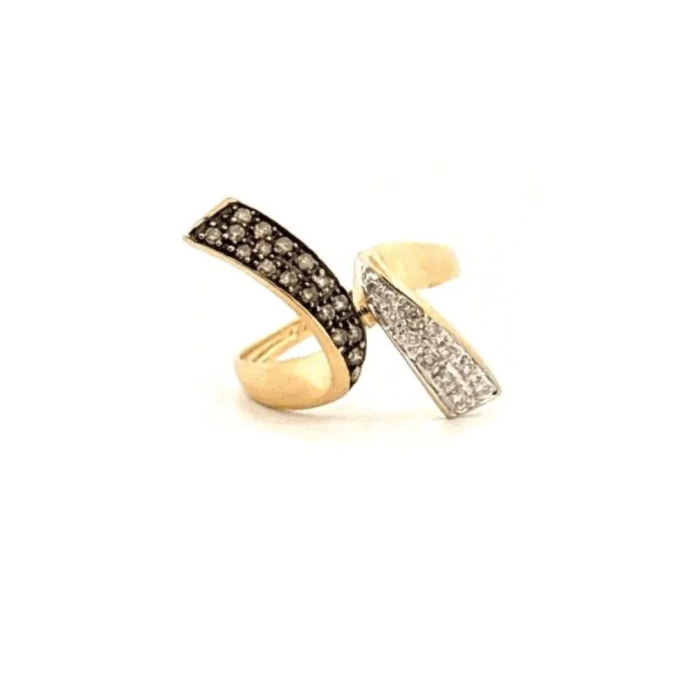 Bague Toi & Moi or jaune diamants