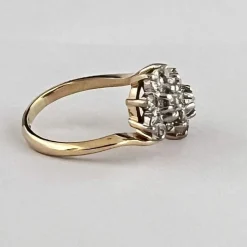 Bague Toi & Moi Or Jaune, Diamants
