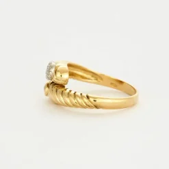Bague Toi & Moi or jaune rubis et diamants