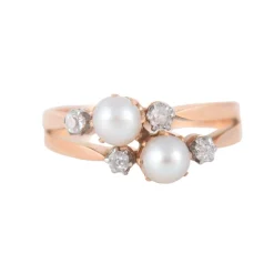 Bague Toi & Moi perles
