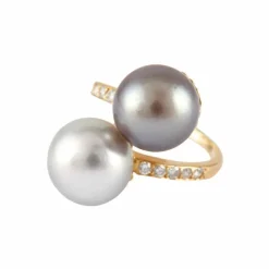 Bague Toi & Moi Perles