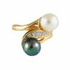 Bague Toi & Moi Perles