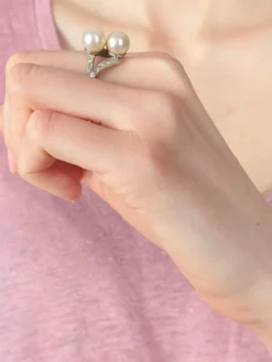 Bague Toi & Moi Perles