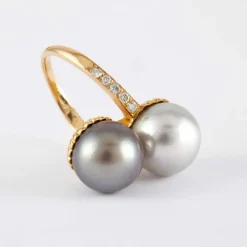 Bague Toi & Moi Perles