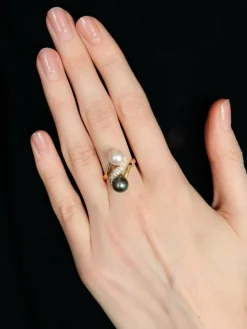 Bague Toi & Moi Perles