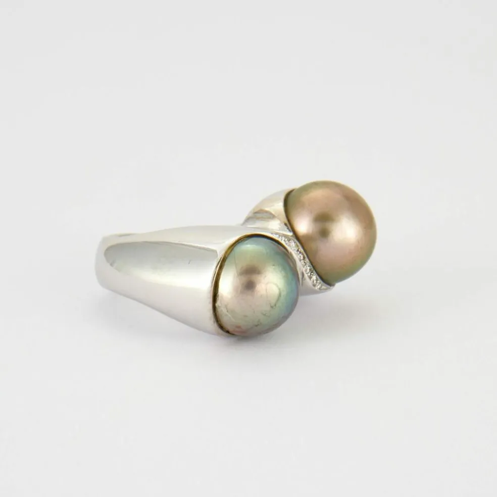 Bague Toi & Moi Perles