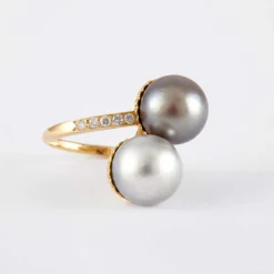 Bague Toi & Moi Perles