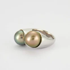 Bague Toi & Moi Perles