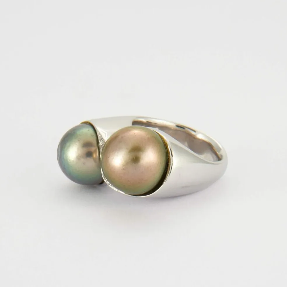 Bague Toi & Moi Perles