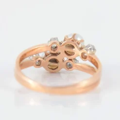 Bague Toi & Moi perles
