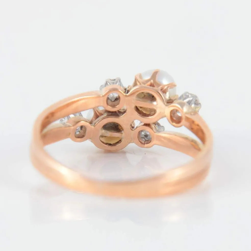 Bague Toi & Moi perles