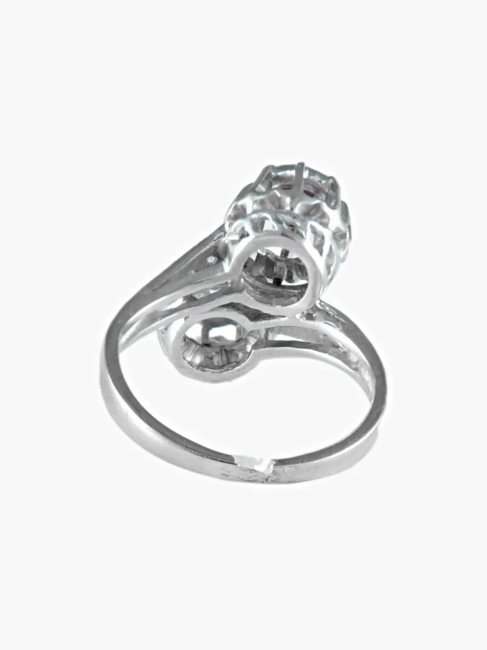 Bague Toi & Moi rubis et diamant