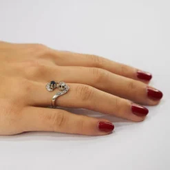 Bague Toi & Moi Saphir Diamants