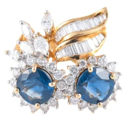 Bague Toi & Moi, Saphirs Diamants