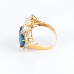 Bague Toi & Moi, Saphirs Diamants