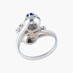 Bague Toi & Moi Saphirs Diamants
