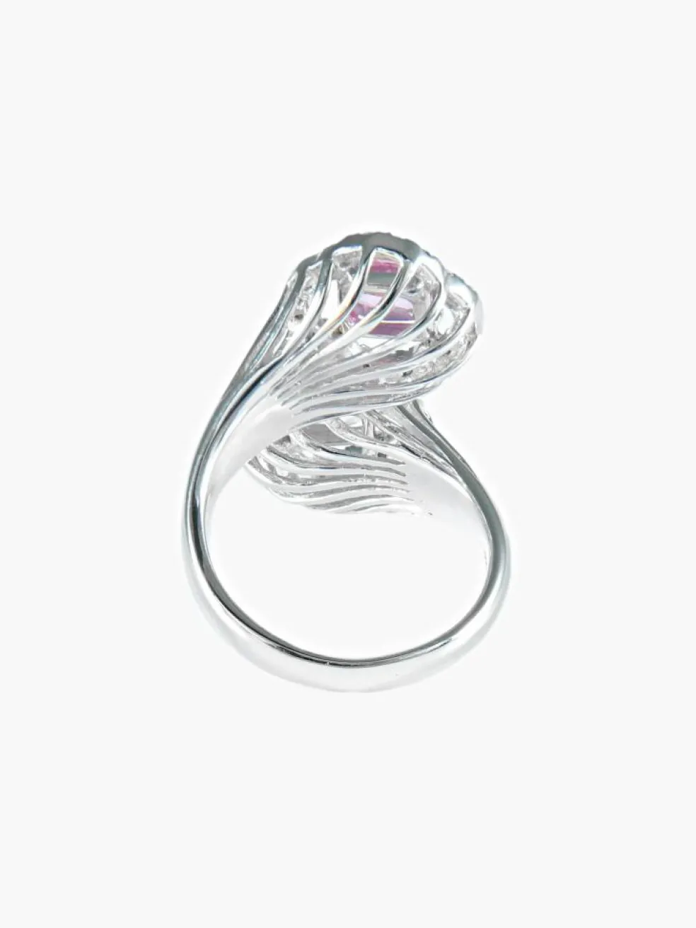 Bague Toi & Moi Saphirs rose et jaune