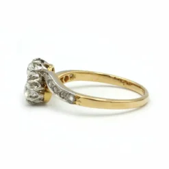 Bague Toi et Moi - Or jaune et diamants