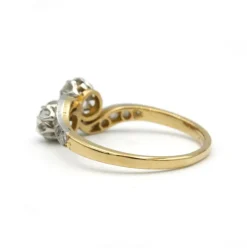 Bague Toi et Moi - Or jaune et diamants