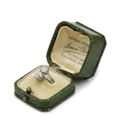 Bague Toi et Moi - Or jaune platine et diamants
