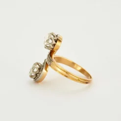 Bague Toi et Moi 2 ors diamants