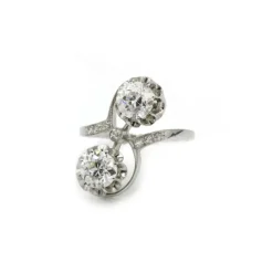 Bague Toi et Moi - Platine et diamants