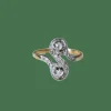 Bague Toi et Moi diamants Belle Époque