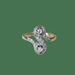Bague Toi et Moi diamants Belle Époque