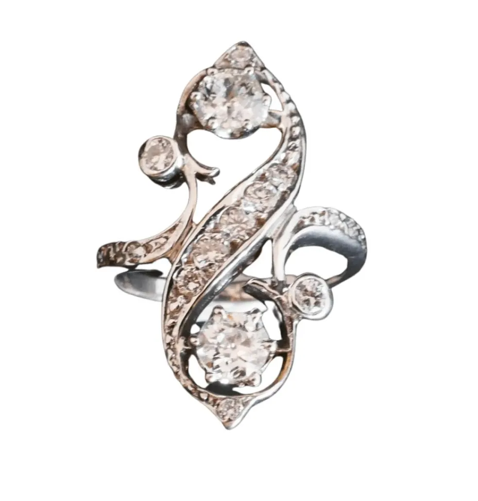 Bague Toi et moi, diamants