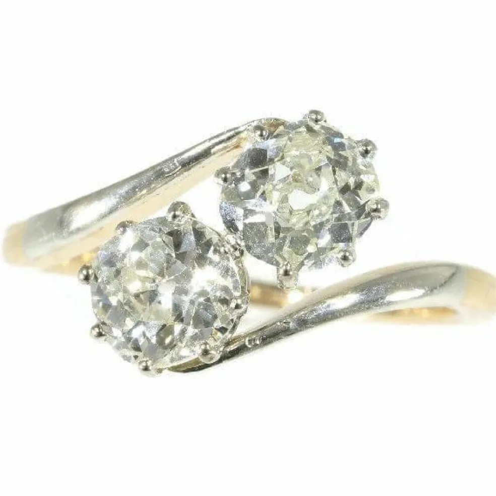 Bague toi et moi, diamants