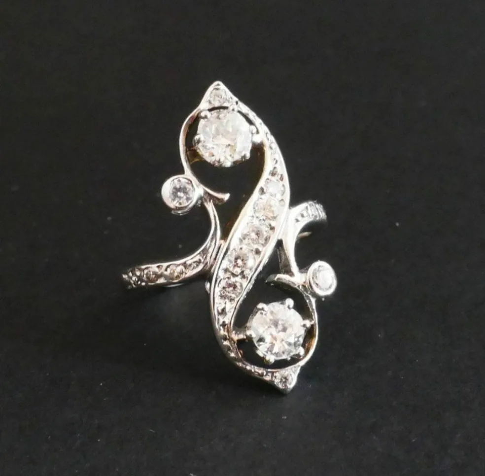 Bague Toi et moi, diamants