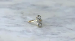 Bague Toi et Moi diamants Belle Époque