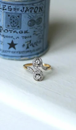 Bague Toi et Moi diamants Belle Époque