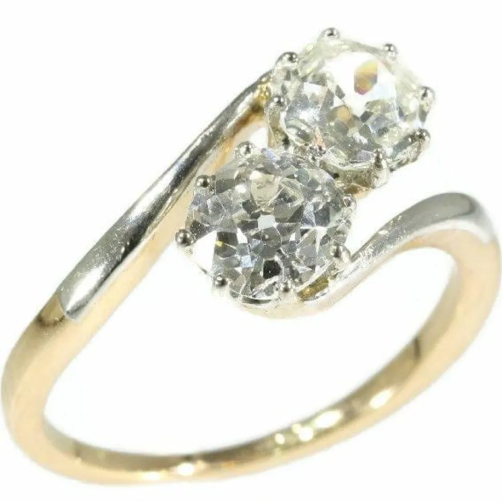 Bague toi et moi, diamants