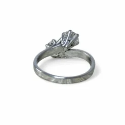 Bague toi et moi diamants en or blanc