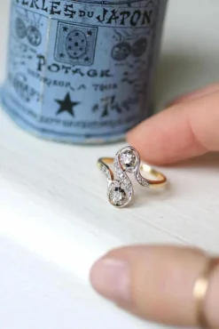 Bague Toi et Moi diamants Belle Époque