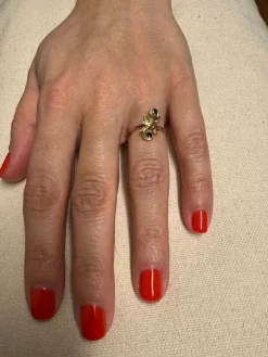 Bague toi et moi en Or, Diamants et Saphirs
