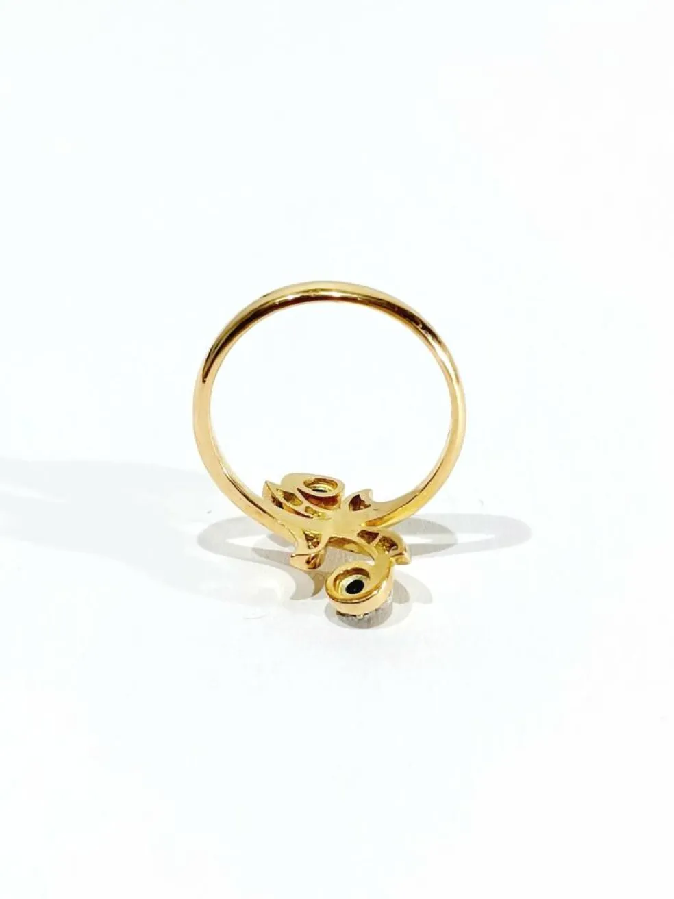 Bague toi et moi en Or, Diamants et Saphirs