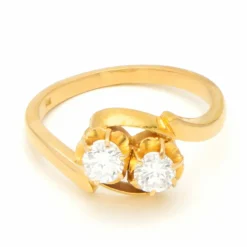 Bague Toi Et Moi en or jaune 18 carats et diamants