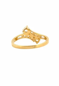 Bague toi et moi en or jaune et diamants