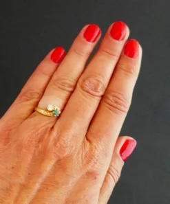 Bague Toi Et Moi émeraude Et Diamants
