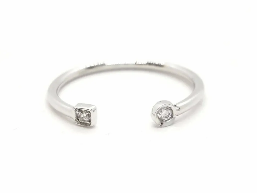 Bague Toi et Moi Or blanc Diamant