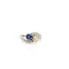Bague Toi et moi Or blanc Saphir Diamants